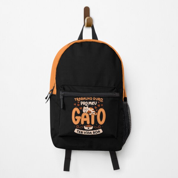 Vista previa del artículo con la obra «Trabalho Duro Pro Meu Gato Ter Vida Boa de Tobe Fonseca», diseñado y vendido por Tobe Fonseca®.