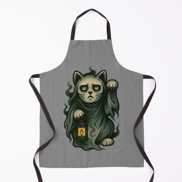 Item preview, Ghost Lantern Cat – Sad Maneki Neko Spirit – Horror Maneki Neko #3 designed and sold by TravisCats.