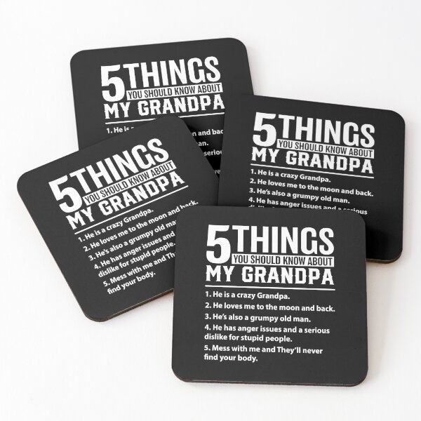 Item preview, 5 Things You Know About My Grandpa He Is My Grandpa designed and sold by DexertimaArt.