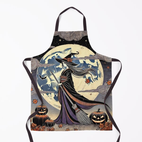 Item preview, Contemplative Witch – Cozy Anime-Inspired Autumn Scene designed and sold by TidalEchoes.