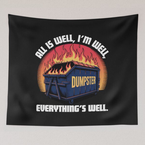 Item preview, All Is Well, I'm Well, Everything Is Well - Embrace The Chaos With Humor designed and sold by elynne9.