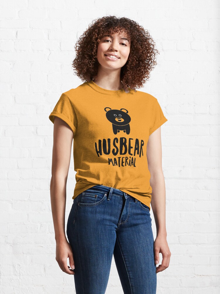 Alternate view of Husbear Material Classic T-Shirt