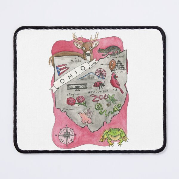 Item preview, Map of Ohio - State Map designed and sold by Platinumfrog.