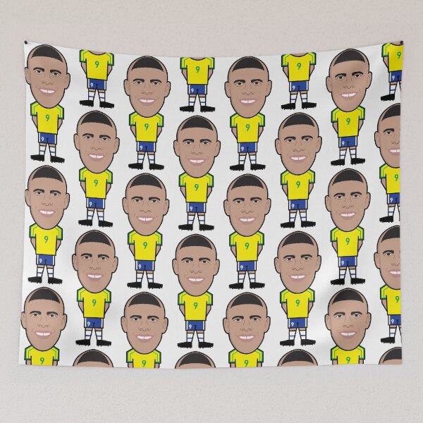 Aperçu de l'œuvre R9 Ronaldo Luis Nazario de Lima Légende brésilienne Chèvre créée et vendue par vectorlove.