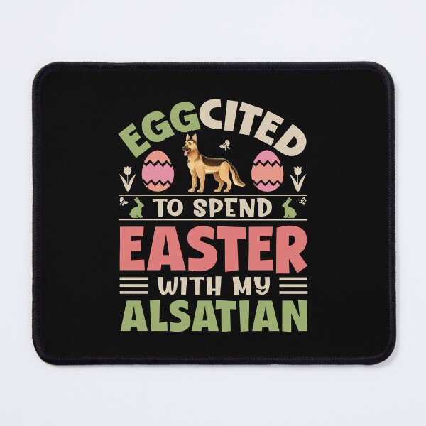 Item preview, Alsatian Easter Funny Hoppy Spring Holiday Wolf Dog Quote designed and sold by eclecTEEq.