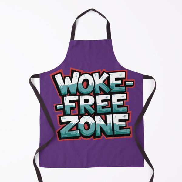 Item preview, Woke-Free Zone – Bold Statement Graphic Text designed and sold by KateVil.