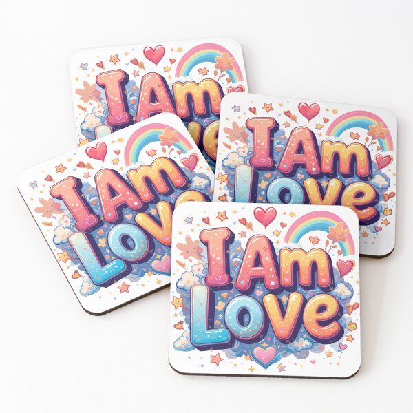 Item preview, I Am Love | A Universe of Positivity designed and sold by ZENTIO.