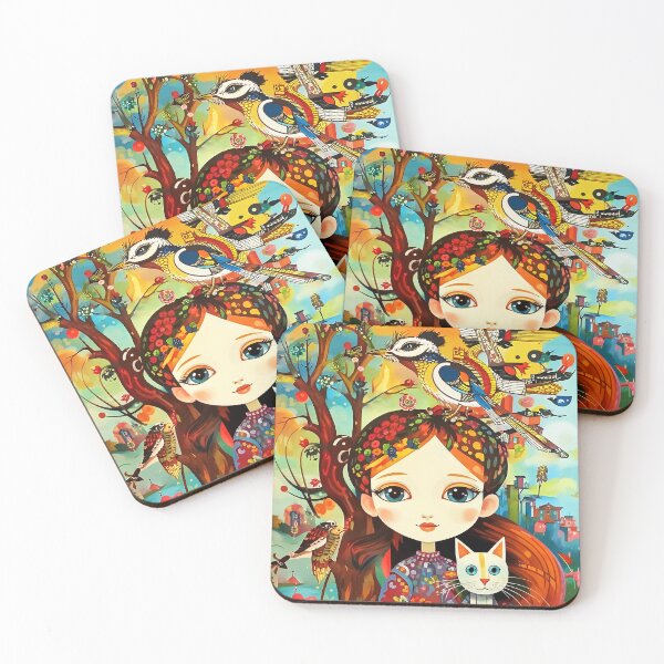 Item preview, Beautiful girl with a cat. designed and sold by Natalia-Vlad.