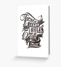 The Rules Greeting Card