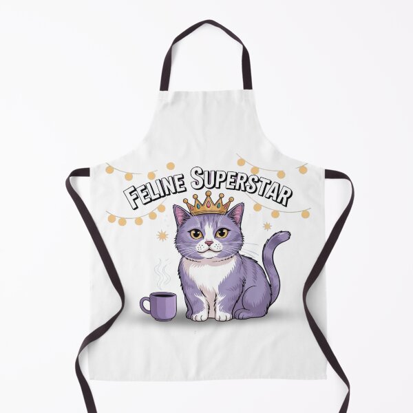 Item preview, A cat wearing a crown with "Feline Superstar" in Training (Coffee Required). designed and sold by eajob.