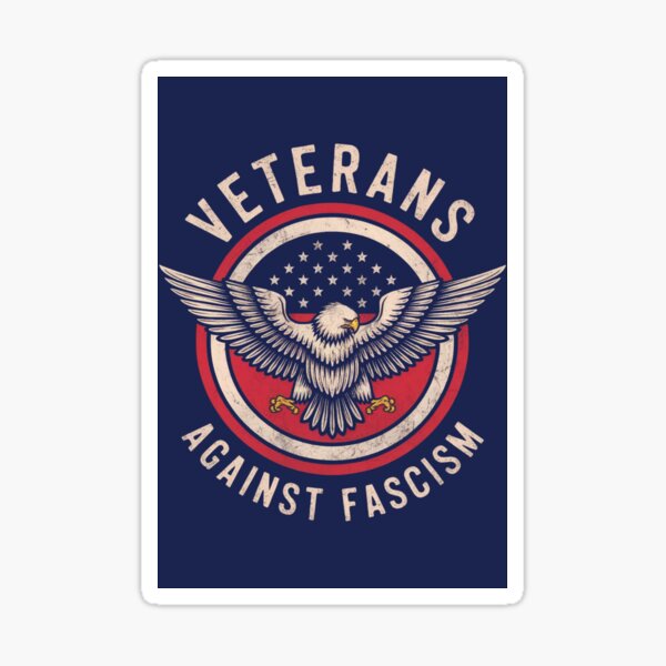 Item preview, Veterans Against Fascism Distressed Vintage Design designed and sold by TrendyTees12.