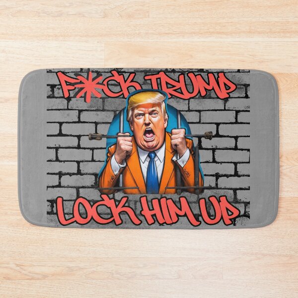 Item preview, FXCK_TRUMP LOCK HIM UP TAG DESIGN designed and sold by FXCK-TRUMP-ART.