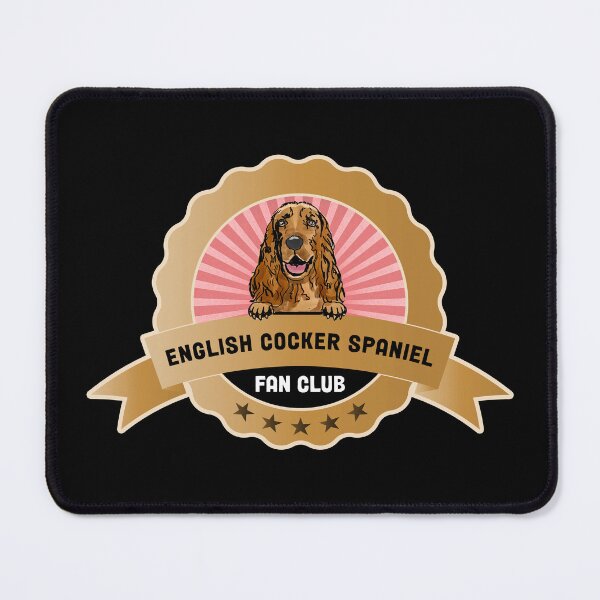 Item preview, Cocker Spaniel Fan Club Peeking English Dog Badge Label designed and sold by eclecTEEq.