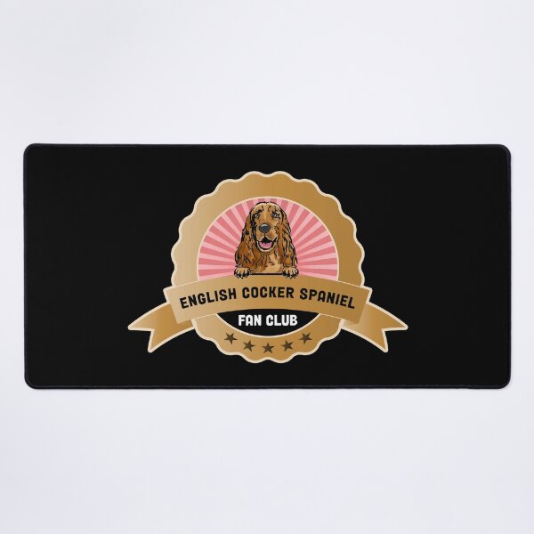 Item preview, Cocker Spaniel Fan Club Peeking English Dog Badge Label designed and sold by eclecTEEq.