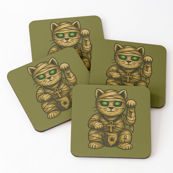 Item preview, Mummy Cat – Ancient Maneki Neko of the Tomb – Horror Maneki Neko #5 designed and sold by TravisCats.