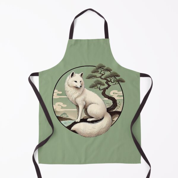Item preview, Sacred Kitsune – Elegant Japanese Spirit Fox Print designed and sold by TidalEchoes.