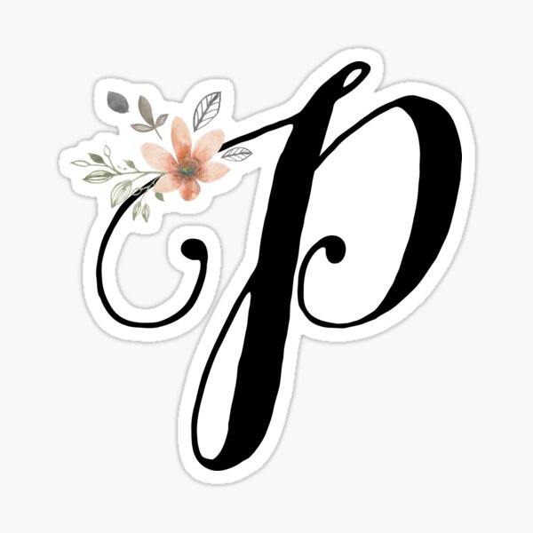 Letter P Stickers Redbubble