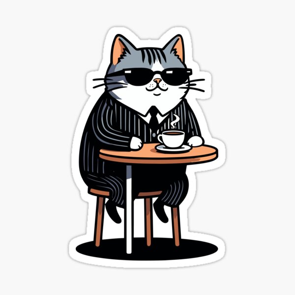 Item preview, Coffee Cat Boss designed and sold by xopaw.