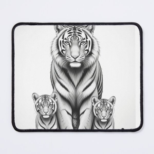 Item preview, tiger with cubs designed and sold by syedg6.