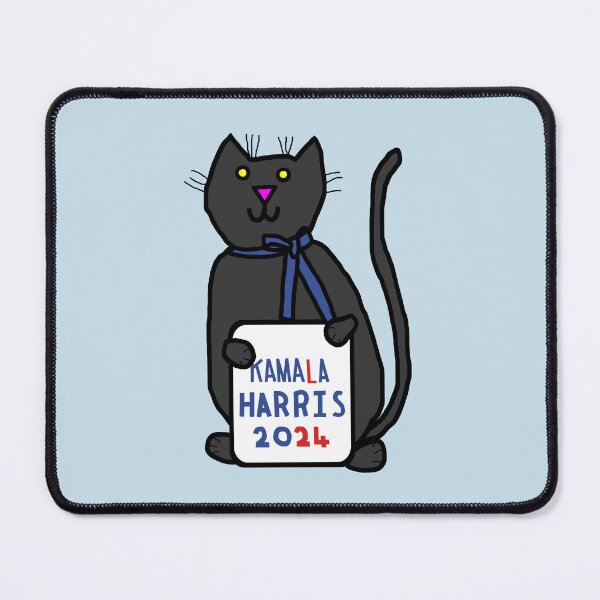 Item preview, Cute Cat with Kamala Harris 2024 Sign designed and sold by ellenhenry.