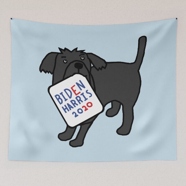 Item preview, Cute Dog with Biden Harris Sign designed and sold by ellenhenry.