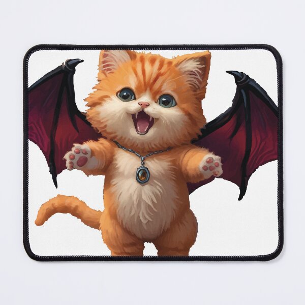 Item preview, Adorable Vampire Kitten - Kawaii Halloween Illustration designed and sold by DesignMapachiss.