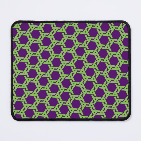 Item preview, Green Twisted Chain Hexagon Ring Link On Purple designed and sold by EvergreenMotifs.