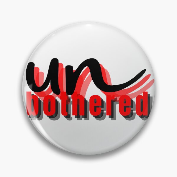 Item preview, Unbothered Hoodie – Confident Minimalist Statement Aesthetic Word Art merch designed and sold by HotaruArt.