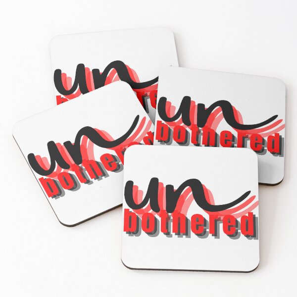 Item preview, Unbothered Hoodie – Confident Minimalist Statement Aesthetic Word Art merch designed and sold by HotaruArt.