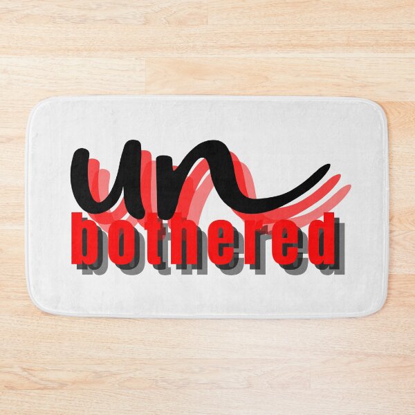 Item preview, Unbothered Hoodie – Confident Minimalist Statement Aesthetic Word Art merch designed and sold by HotaruArt.