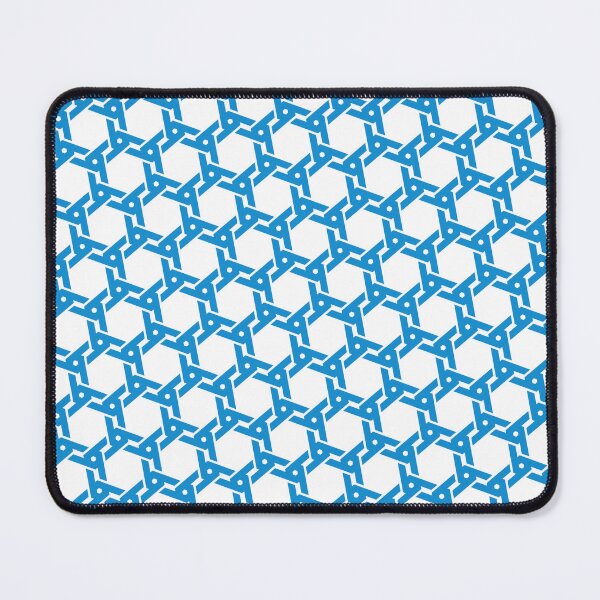 Item preview, Blue Twisted Chain Hexagon Ring Link On White designed and sold by EvergreenMotifs.