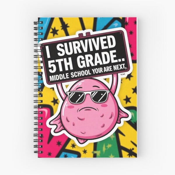 Item preview, I survived 5th grade, middle school your are next, graduation, 5th grade designed and sold by HippyTees.