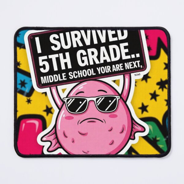 Item preview, I survived 5th grade, middle school your are next, graduation, 5th grade designed and sold by HippyTees.