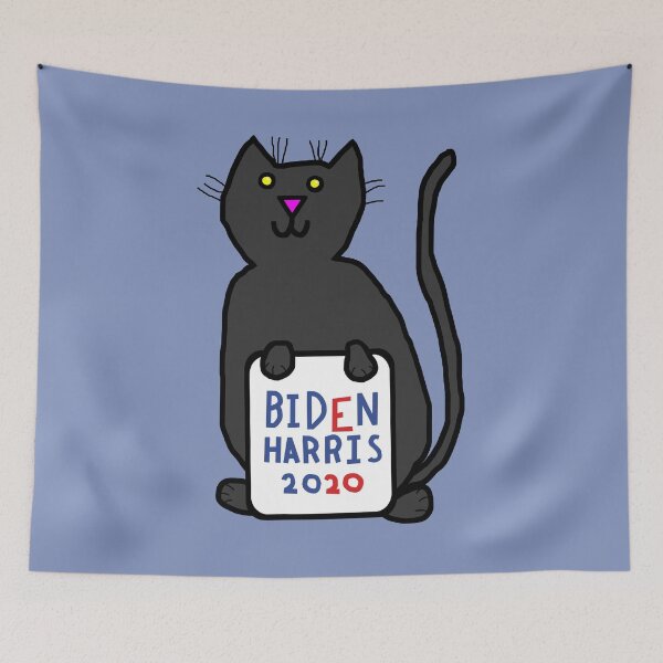 Item preview, Cute Cat with Biden Harris Sign designed and sold by ellenhenry.