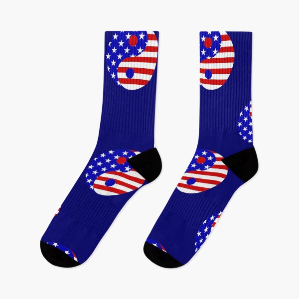 Item preview, american flag patriotic yin yang stars stripes designed and sold by Gossip Rag.