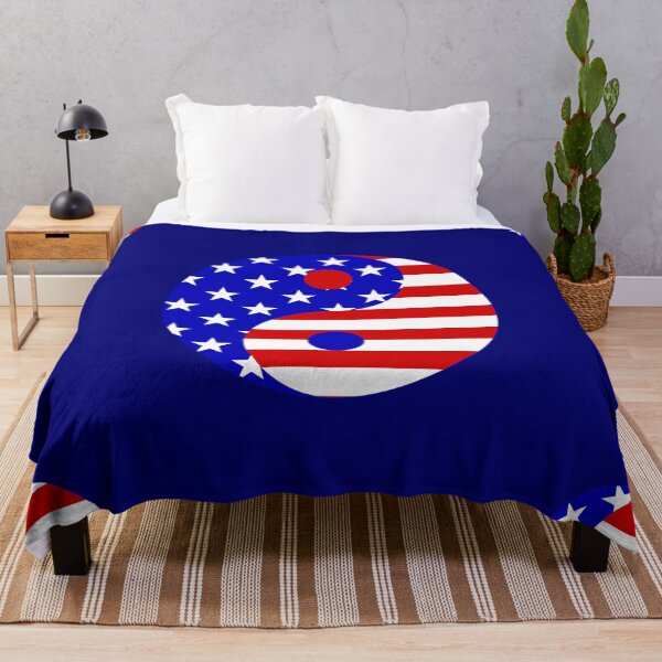 Item preview, american flag patriotic yin yang stars stripes designed and sold by Gossip Rag.