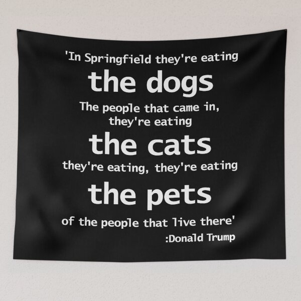Item preview, Trump 2024 Eating Cats Debate Quote designed and sold by ellenhenry.