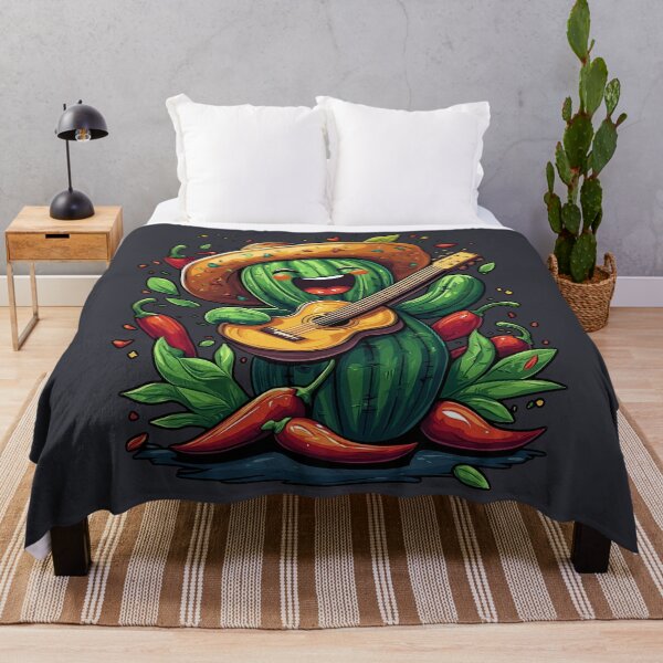 Item preview, Guitar Player Cactus Fiesta Mexican Joy designed and sold by dharanna.
