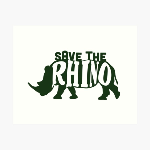 Item preview, Save the Rhino designed and sold by stephaniepeters.