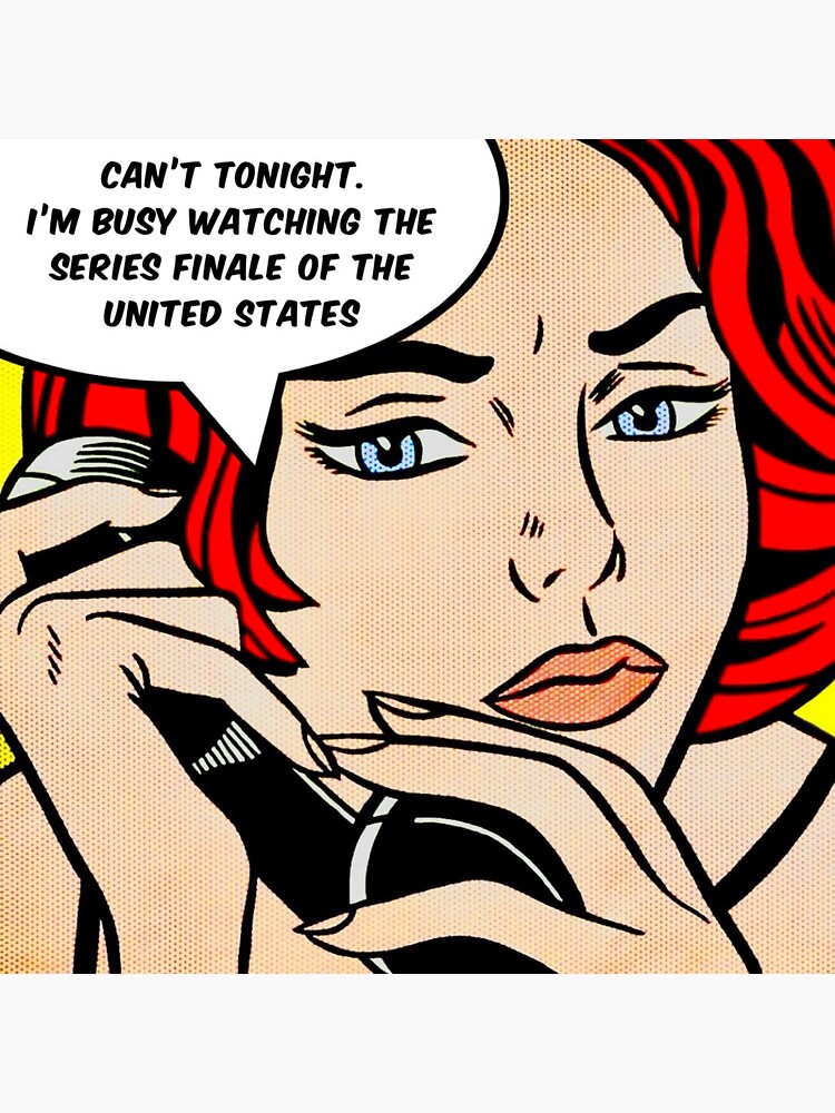 Thumbnail 3 of 3, Sticker, Series Finale of the United States Lichtenstein designed and sold by 1SadBlackSheep.