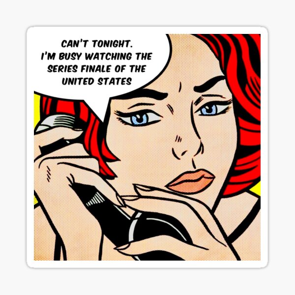 Series Finale of the United States Lichtenstein Sticker