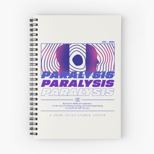 Item preview, Paralysis - ADHD Burnout designed and sold by Honominu.