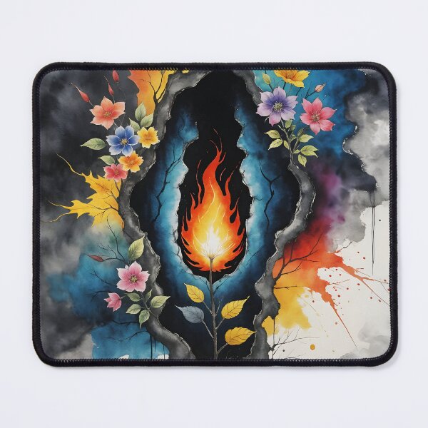 Item preview, Fire and Flowers, Ai Generated Art  designed and sold by ACC .