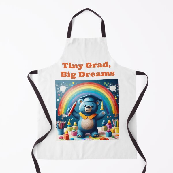 Item preview, Tiny Grad, Big Dreams, Kindergarden Graduation, Ready for 1st grade. class of 2025, friendly bear, one, two, three designed and sold by HippyTees.