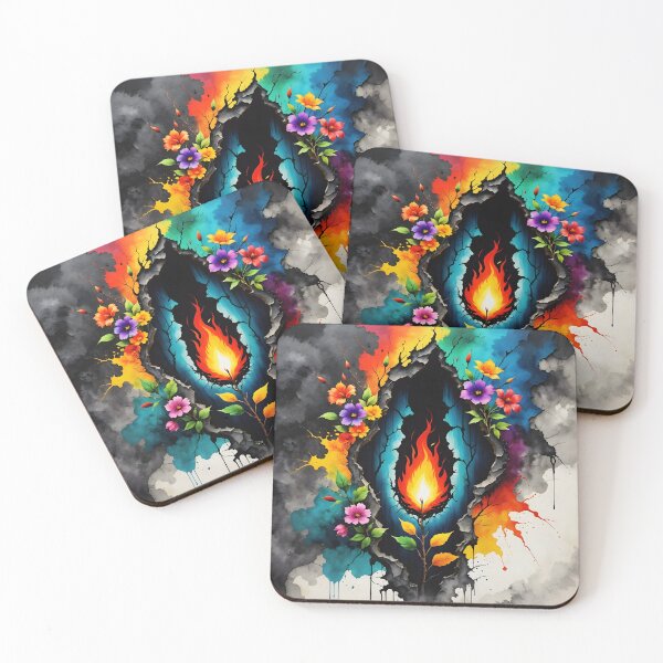 Item preview, Fire and Flowers, Ai Generated Art  designed and sold by ACC .