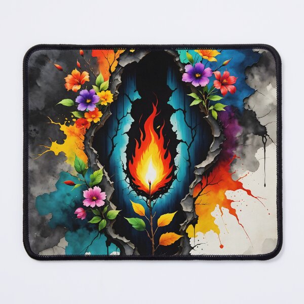 Item preview, Fire and Flowers, Ai Generated Art  designed and sold by ACC .