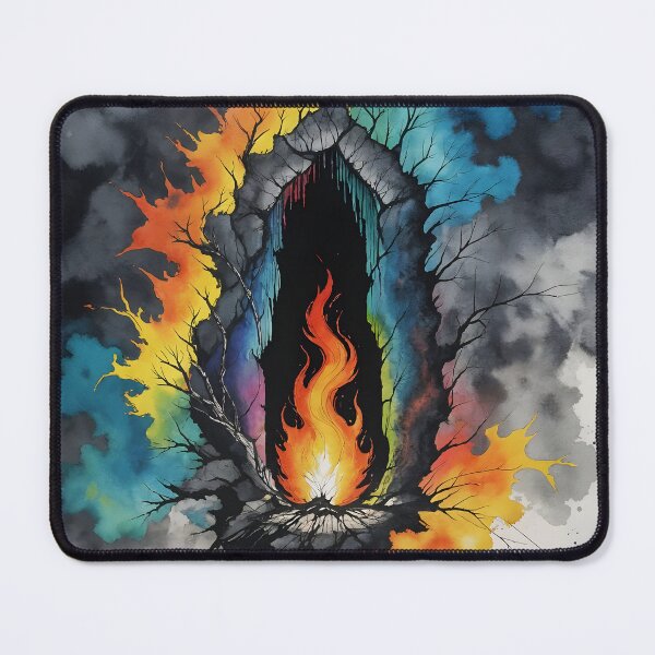 Item preview, Flame in Cracked Wall, Ai Generated Art designed and sold by ACC .