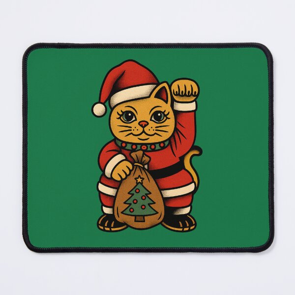 Item preview, Santa Claws – Maneki Neko Original #4 designed and sold by TravisCats.