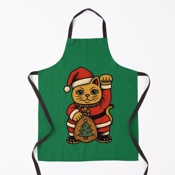 Item preview, Santa Claws – Maneki Neko Original #4 designed and sold by TravisCats.