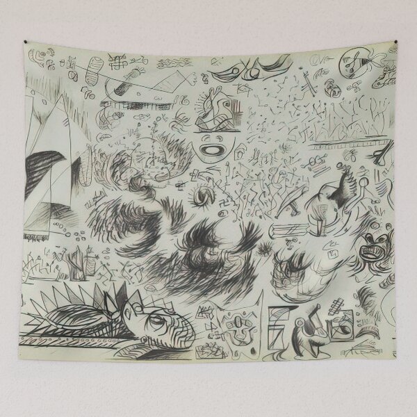 Item preview, Jackson Pollock - SHEET OF STUDIES 1941 designed and sold by StrokeMe.